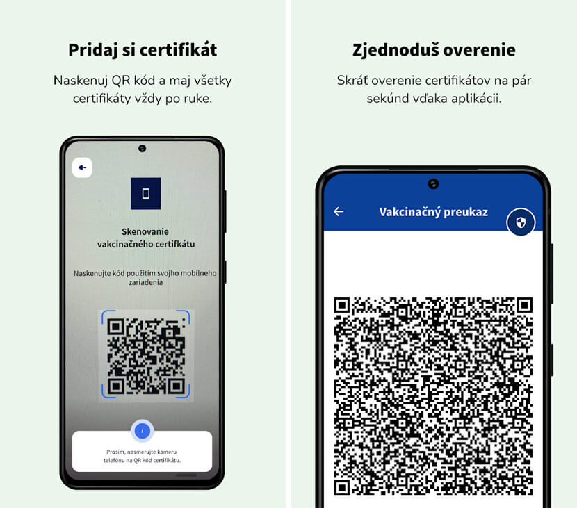 Aplikácia Green Pass