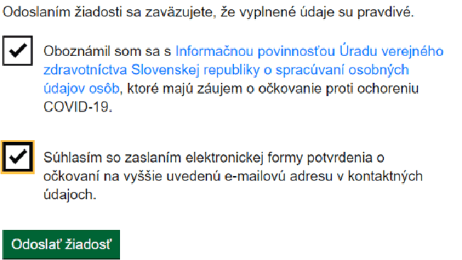 Poskytnutie súhlasov